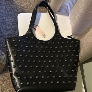 BCBGeneration Studded Black tote NWT